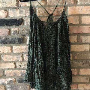 L free people made it blue and green dress.